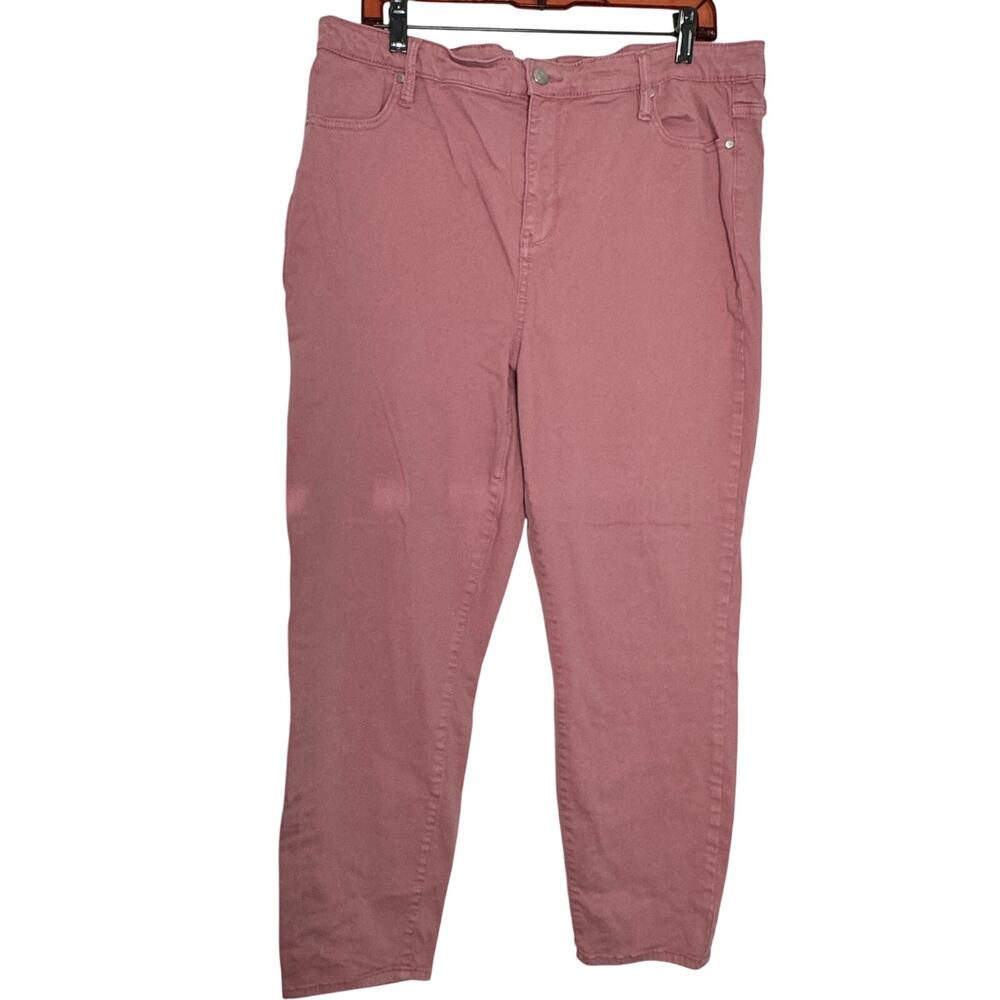 Buffalo Havana Pink Stretchy Size 16 Jeans High Rise Soft Stretch Ankle Skinny